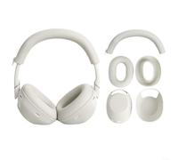 Funda de silicona 3 en 1 para auriculares Sony WH-1000XM6 con diadema y orejeras, protección completa contra el polvo, arañazos y golpes (gris)