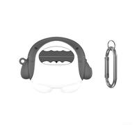 Funda de silicona 3D para AirPods Pro 3, diseño de dibujos animados para Shark Pro 3, a prueba de golpes, con llavero, color blanco y gris
