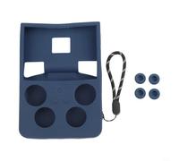 Funda de silicona a medida compatible con ANBERNIC RG 477V con integración sin costuras y agarre antideslizante (azul oscuro)