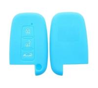Funda de Silicona A+ para Llave de Coche para Kia, para Optima, para K5, para Rio, para Sonata para Elantra Funda metálica para Llavero de Coche(Blue B)