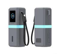 Funda de silicona a prueba de golpes compatible con Anker A1695 165W Power Bank garantiza un ajuste seguro y accesibilidad completa al puerto (gris)