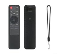 Funda de silicona a prueba de golpes con agarre antideslizante para mando a distancia LG MR25GA, ligera e incluye práctico accesorio de cordón (negro)