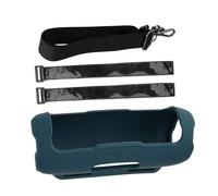 Funda de silicona a prueba de golpes para 7 altavoces con correas de hombro, funda protectora de viaje para altavoces al aire libre con mosquetón