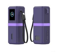 Funda de silicona a prueba de golpes para Anker A1695 165w Power Bank Soft Shell con puerto exacto para acceso Color negro (púrpura)