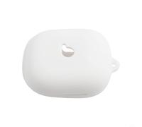 Funda de silicona a prueba de golpes para auriculares Beats Powerbeats Pro 2 con ajuste cómodo y mosquetón para un transporte cómodo (blanco)