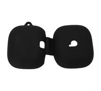 Funda de silicona a prueba de golpes para Beats Powerbeats Pro 2 - Funda protectora con mosquetón, 88,4 × 70,1 × 40,2 mm, material flexible (negro)