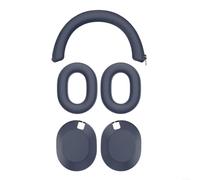Funda de silicona a prueba de sudor para auriculares Sony Wh-1000Xm6, almohadillas protectoras para la cabeza, piel suave, ligera, varios colores para gimnasio, deportes, correr (azul)