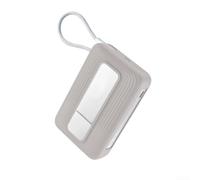 Funda de silicona adaptable para Anker Zolo para banco de energía A1116 que mantiene un perfil compacto y facilidad de uso (gris)