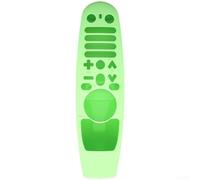 Funda de silicona ajustada para mandos a distancia LG TV AN MR600 MR650 MR18BA MR19BA garantiza que todos los controles permanezcan completamente expuestos y sensibles (verde luminoso)