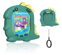 Funda de silicona antiarañazos con cordón para Tamagotchi Uni 2023 (blanca)