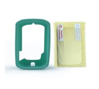 Funda de silicona anticaída para Bryton Rider 15 Neo con película de alta definición, accesorio de ciclismo inteligente (verde azulado)