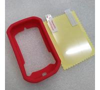 Funda de silicona anticaídas con película HD para Bryton Rider 320/420 Solución de protección de dispositivos (rojo)
