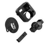 Funda de silicona antideslizante a prueba de golpes para cámaras, cubierta protectora de lente con correa desmontable, correa desmontable, funda de cámara a prueba de golpes