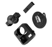 Funda de silicona antideslizante a prueba de golpes para cámaras, cubierta protectora de lente con correa desmontable, accesorios de transporte seguros