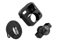 Funda de silicona antideslizante a prueba de golpes para cámaras, cubierta protectora de lente con correa desmontable, correa desmontable, funda de cámara a prueba de golpes