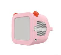 Funda de silicona antideslizante con agujero para cordón, diseño impermeable para dispositivos de audio infantiles, textura de agarre seguro, se adapta perfectamente a todos los botones (color rosa)
