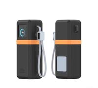 Funda de silicona antideslizante para cargador portátil UGREEN de 25000 mAh, carcasa protectora a prueba de golpes, color gris (negro)