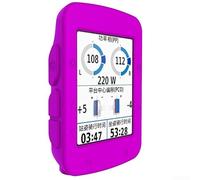 Funda de silicona antideslizante para Garmin Edge 520 y Edge Explore 520 GPS Ciclismo Ordenador con recortes precisos para todos los controles (morado)