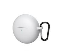 Funda de Silicona Auriculares inalámbricos para Huawei FreeBuds 7i, Funda Protectora a Prueba de Golpes, Funda Protectora de Silicona con Llavero. (Blanco)
