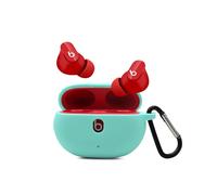 Funda de silicona Claiol para Beats Studio Buds. Silicona premium a prueba de golpes. Nueva funda de silicona 2021 con llavero. (Verde menta).