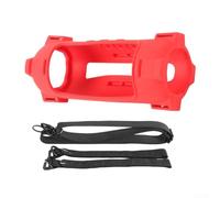 Funda de silicona compacta para JBL Flip 7 diseñada para viajes y uso al aire libre (rojo)