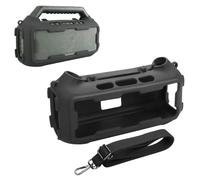 Funda de silicona compatible con altavoz portátil Soundcore Boom 2, funda protectora de viaje de silicona con correa para el hombro para altavoz Soundcore Boom 2