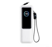 Funda de silicona compatible con Anker Zolo Power Bank con diseño antideslizante, funda resistente a la suciedad y al polvo, cubierta de almacenamiento para caídas accidentales (transparente)