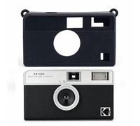 Funda de silicona compatible con cámara Kodak Ektar H35 de medio marco, funda protectora resistente al desgaste, resistente a caídas, funda suave de color sólido para cámara (negro)