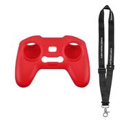 Funda de silicona compatible con DJI FPV y Avata Remote Controller con cordón antipérdida y protección for el transporte.(Red sling)