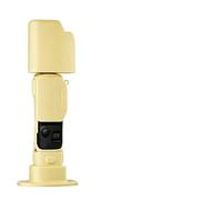 Funda de silicona compatible con Insta360 Luna Ultra, funda protectora suave con protectores de pantalla de lente de vidrio templado, tapa de lente, soporte de base de silicona, Amarillo, Sencillo