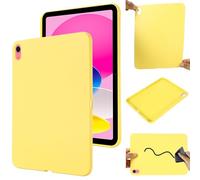 Funda de silicona compatible con iPad 11 2025 A16/12 2026 A19 de 11 pulgadas, funda protectora de TPU flexible, ultrafina, color puro, a prueba de golpes, carcasa trasera suave. Amarillo