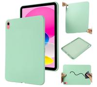 Funda de silicona compatible con iPad 11 2025 A16/12 2026 A19 de 11 pulgadas, funda protectora de TPU flexible, ultrafina, color puro, a prueba de golpes, carcasa trasera suave. Verde