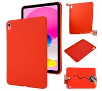 Funda de silicona compatible con iPad 11 2025 A16/12 2026 A19 de 11 pulgadas, funda protectora de TPU flexible, ultrafina, color puro, a prueba de golpes, carcasa trasera suave, color rojo