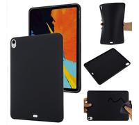 Funda de silicona compatible con iPad Air de 13 pulgadas (M4/M3/M2) 2026/2025/2024, funda protectora de TPU flexible, ultrafina, color puro, a prueba de golpes, carcasa trasera suave, color negro