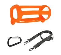 Funda de silicona compatible con JBL Flip6, funda de viaje suave con correa para el hombro, funda protectora para altavoz portátil.