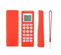 Funda de silicona compatible con LG que ofrece protección contra caídas, agarre táctil y recortes precisos para una funcionalidad remota completa (rojo)