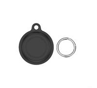 Funda de silicona compatible con Moto 2 para etiquetas de mascotas, llaves, rastreadores de equipaje, material flexible, fácil recuperación de artículos (1 unidad, negro)