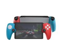Funda de silicona compatible con Playstation Portal Remote Player, funda protectora de controlador a prueba de golpes y antiarañazos para PS5 Portal (rojo y azul)