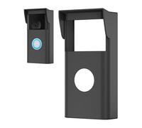Funda de silicona compatible con Ring Video Doorbell de 2ª generación (versión 2020), resistente a la intemperie, cubierta de lluvia y visera solar, piel de silicona para reducir el empañamiento de la