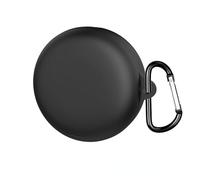 Funda de silicona compatible con Soundcore Sleep A30 - Funda protectora con mosquetón, a prueba de golpes y polvo (negro)