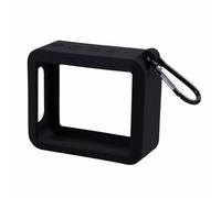 Funda de Silicona con Altavoz para JBL GO 2, Funda Protectora Bluetooth para Altavoces portátiles de Viaje al Aire Libre (Negro)