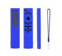 Funda de silicona con control remoto para Samsung BN59-1385, a prueba de golpes, con función que brilla en la oscuridad, antideslizante, protección a prueba de polvo, azul (azul)