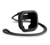 Funda de silicona con cordón para Bose para SoundLink-Micro 2ª generación, carcasa protectora suave, ajuste exacto, absorbe los golpes, funda ligera para exteriores (negro)