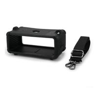 Funda de silicona con correa para el hombro diseñada específicamente para altavoz Marshall Emberton III para evitar daños (es negro)