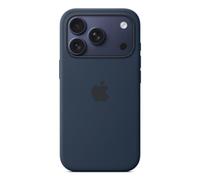 Funda de silicona con MagSafe para iPhone 17 Pro color Midnight Azul oscuro
