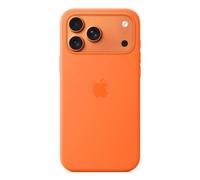 Funda de Silicona con MagSafe para iPhone 17 Pro Max Naranja - Compatible con carga inalámbrica y protección avanzada
