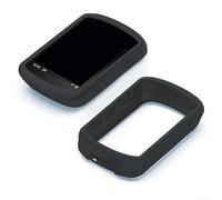 Funda de silicona con película templada para Garmin Edge 540 y Edge 840 Bike Computers para todo tipo de clima (negro)