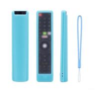 Funda de silicona con protección contra caídas para mando a distancia Sony RM-C3228 que garantiza durabilidad y respuesta precisa del botón (azul brillante)
