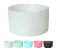 Funda de silicona con purpurina para Stanley de 20 onzas, 30 onzas, 40 onzas, protector inferior brillante para accesorios Stanley, 7,5 x 4,5 cm, cubierta inferior antideslizante, protector inferior