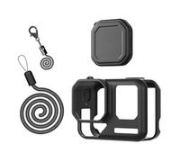 Funda de silicona con tapas de lente con cordón que proporciona protección AllAround para cámara de acción AcePro2, funda protectora de silicona
